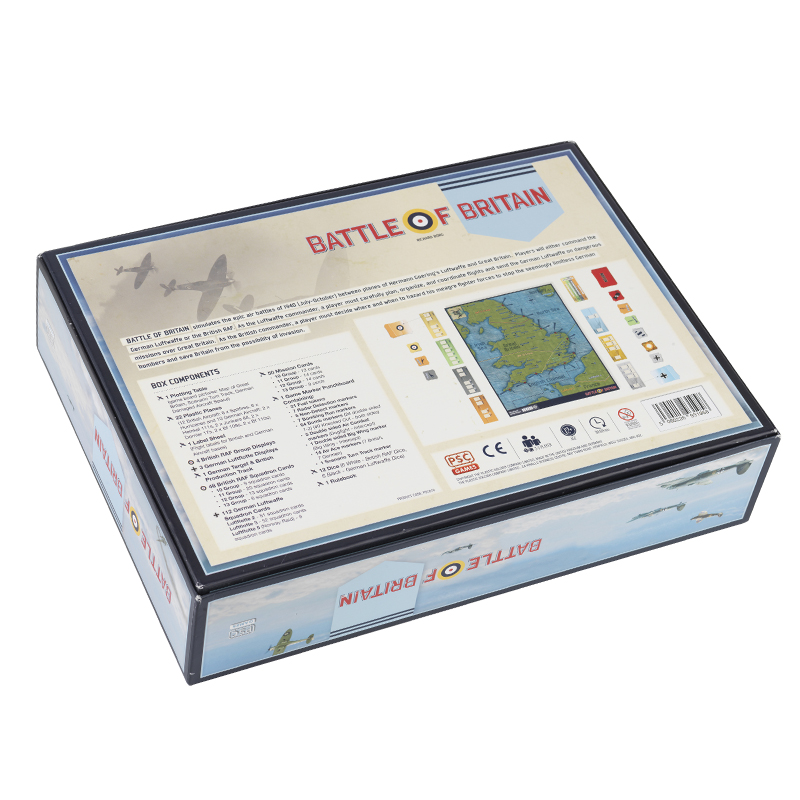 battle of britain board game luftwaffe raf air combat game back of box instructions